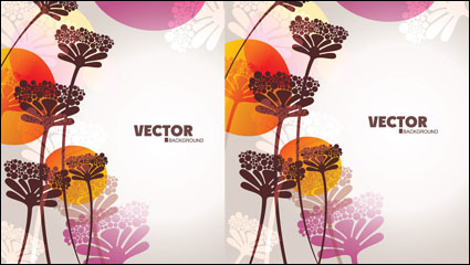 Beau matriel vecteur fleurs -4