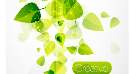 Printemps des feuilles vert 02 - matriel vecteur