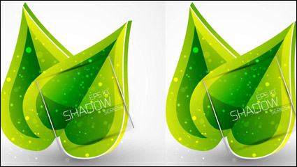 Printemps des feuilles vert 01 - Vector