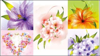 Belles fleurs - vecteur
