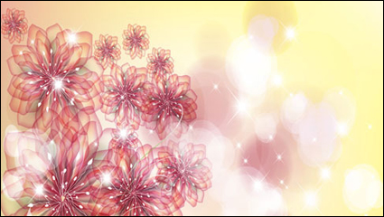 La tendance de fond de fleurs 01 - Vecteur