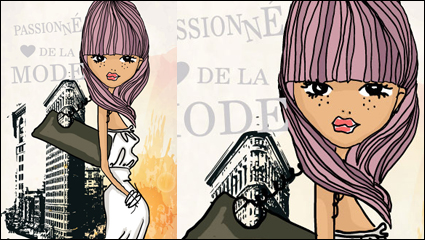 Shopping Girl Fashion 03 - matriel vecteur