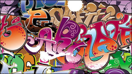 Graffiti Polices magnifiquement conçu 05 - matriel vecteur