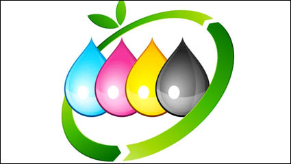 Dessins pigments colors 03 - matriel vecteur