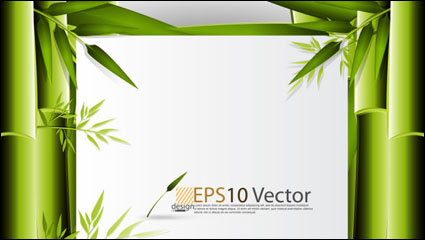 Vert bambou texte de fond vecteur modle de matriau -1