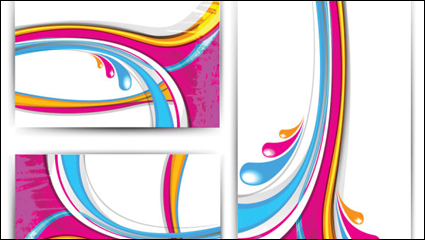 Peinture de flux dynamique - vecteur matriel