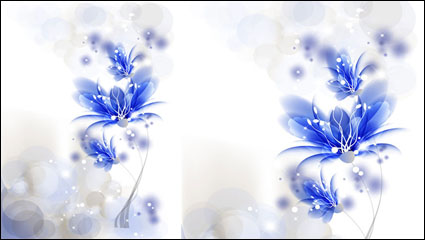 La tendance de fond de fleurs 04 - matriel vecteur
