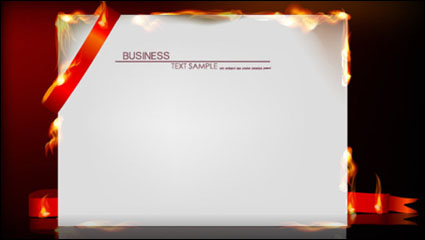 Effet du papier flamme brûlante de 01 - matriel vecteur