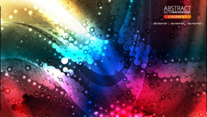 La couleur brillante fluide dynamique 02 - matriel vecteur