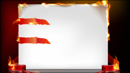 Flamme qui brûle effet de papier 03 - matriel vecteur