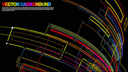 La ligne de flux dynamique commerciale 01 - matriel vecteur