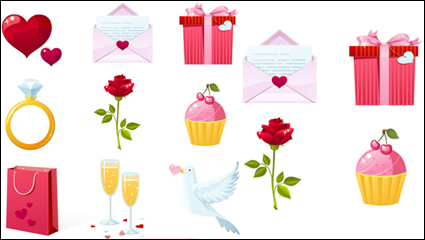 Saint-Valentin - lments vectoriels