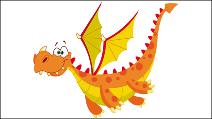Caricature de dragon image 04 - vecteur