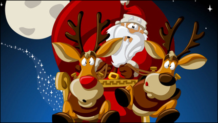 Mignon Santa Claus Illustration 04 - vecteur