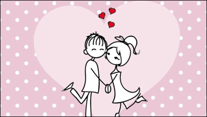 Lignes directrices publies sur des illustrations de Saint-Valentin 01 - matriel vecteur