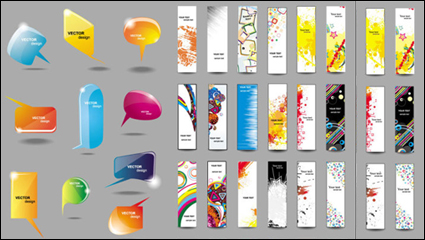 Colorful bannire 02 - matriel vecteur