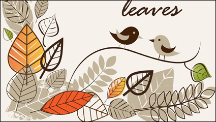 Automne illustrations vecteur matriel -1