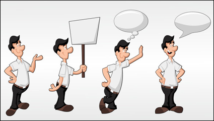 Personnages de dessins anims 02 - vectorielle