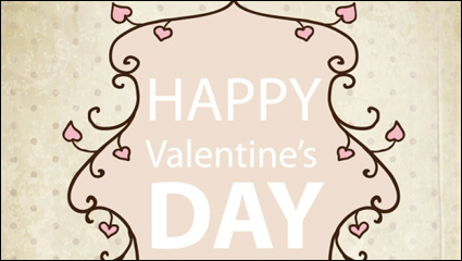 Valentine Day background carte 01 - matriel vecteur