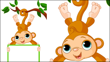 Image de dessin anim Singe 02 - matriel vecteur