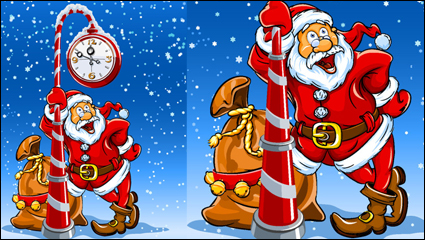 Cartoon Santa Claus vecteur matriel - 01