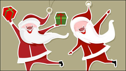 Cartoon Santa Claus onglet 02 - matriel vecteur
