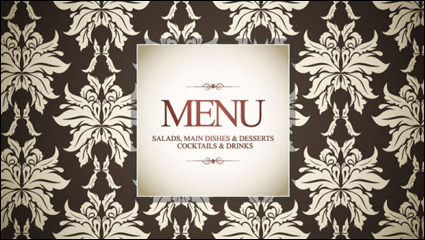 Premier menu cover modle 02 - matriel vecteur