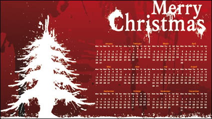Jour de Noël blanc calendrier 01 - matriel vecteur