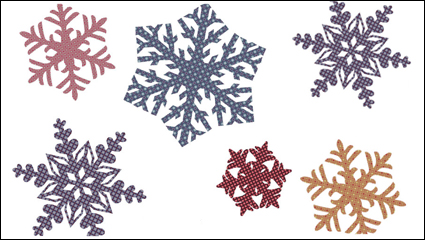Motifs de flocon de neige - vecteur matriel