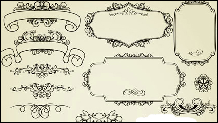 Motif de dentelle de style europen 03 - matriel vecteur