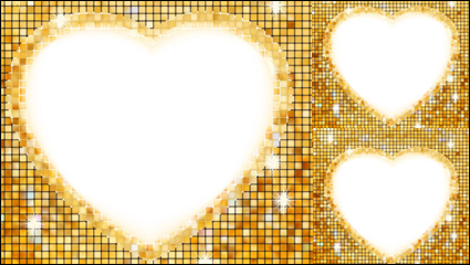 Heart-shaped frontire 03 - matriel vecteur
