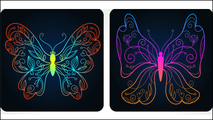 Beau motif de papillon 04 - matriel vecteur