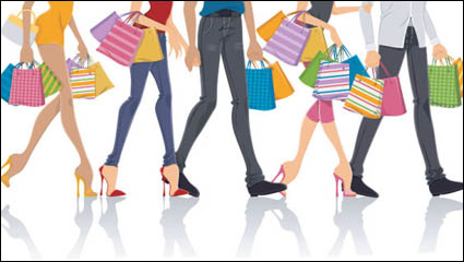 Fashion shopping 03 - matriel vecteur
