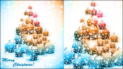 Colorful Christmas Tree 01 - Vecteur