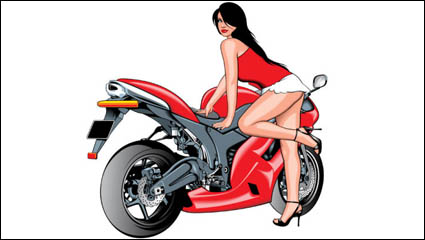 Beaut sexy et voiture de sport 03 - matriel vecteur