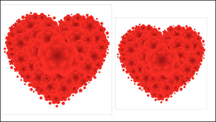 Carte de fte en forme de coeur de Valentine 04 - matriel vecteur