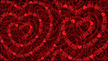 Valentine hearts background 01 - matriel vecteur