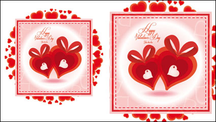 Journe en forme de coeur carte de Valentine 01 - matriel vecteur