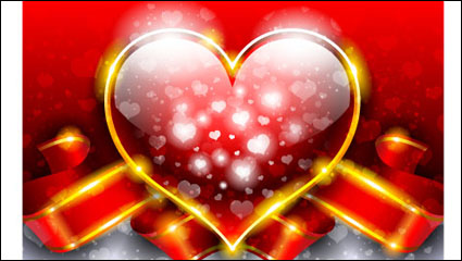 Fancy Valentine background 01 - matriel vecteur