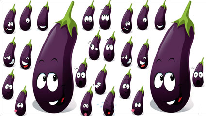 Lgumes Cartoon expression 02 - matriel vecteur
