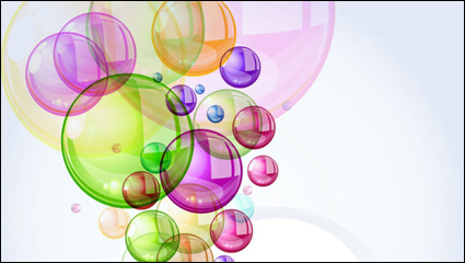 Matriel vecteur - fond de 01 bulles colores