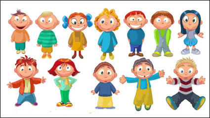 Enfants Cartoon 03 - vectorielle
