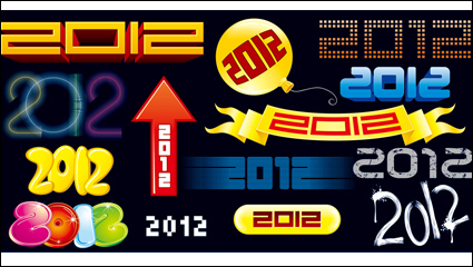 2012 caractres design - vecteur matriel