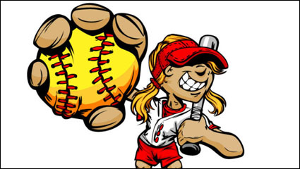 Chiffres de base-ball de dessin anim 05 - matriel vecteur
