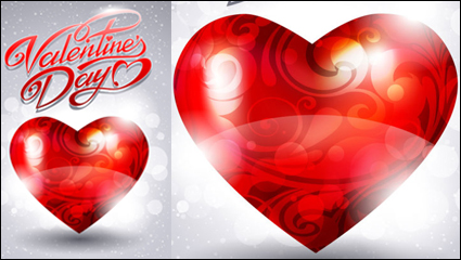Fantaisie Saint Valentin carte de voeux 02 - matriel vecteur