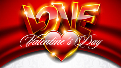 Fancy Valentine background 03 - matriel vecteur