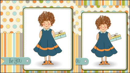 Illustration mignonne de bande dessine 03 - matriel vecteur