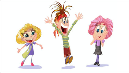 Enfants Cartoon 02 - vectorielle