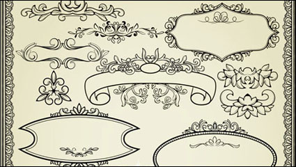 De style europen motif de dentelle 04 - matriel vecteur