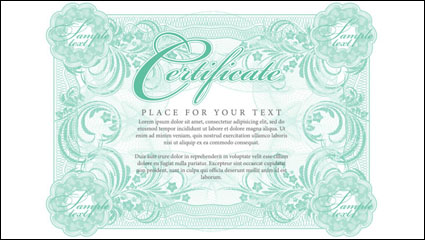 Mention logieuse Certificat 01 - matriel vecteur